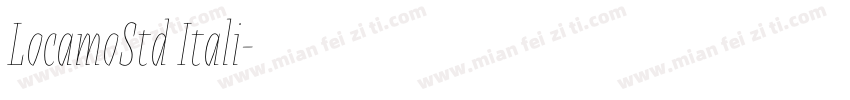 LocamoStd Itali字体转换